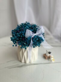 Букет стабилизированной гипсофилы, букет с гипсофилой , гипсофила в кашпо,подарок