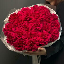 Монобукет с розой «Гочей» 25