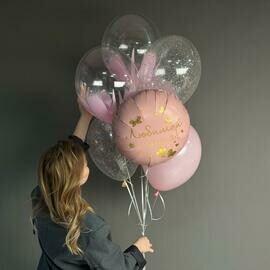 Фонтан шаров «Любимой мамочке»