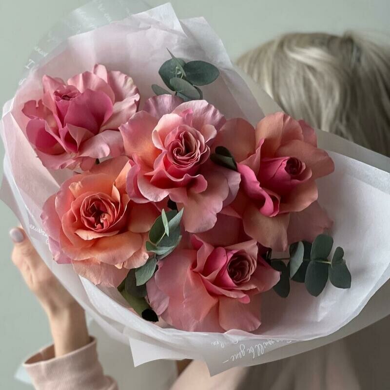 Французские розы pink love, стандартный