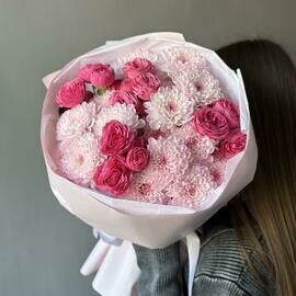 Buket Saharnij s ZHizel_ i hrizantemoj