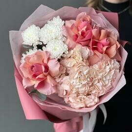 Авторский букет с французскими розами