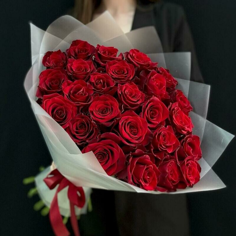 Букет 25 роз Эквадор, букет 25 роз эквадор