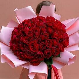 Букет 51 кенийская роза