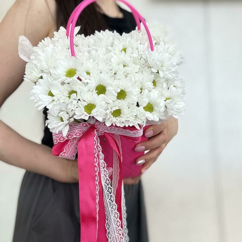 Korzina s hrizantemami, standart