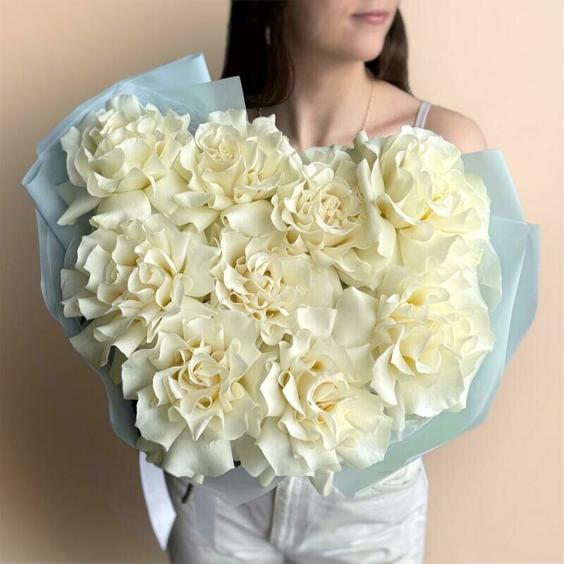 Krasivij buket belie frantcuzskie rozi, krasivij buket belie frantcuzskie rozi