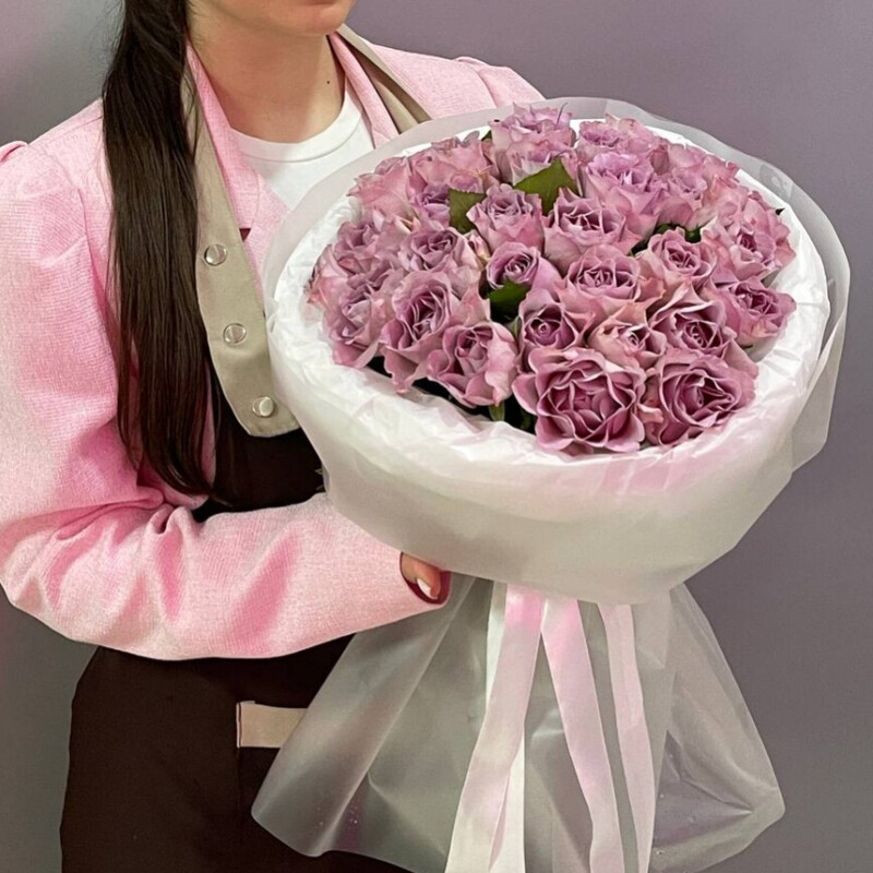 букет из 31 розы, 31 импортная роза