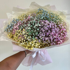 букет из гипсофилы