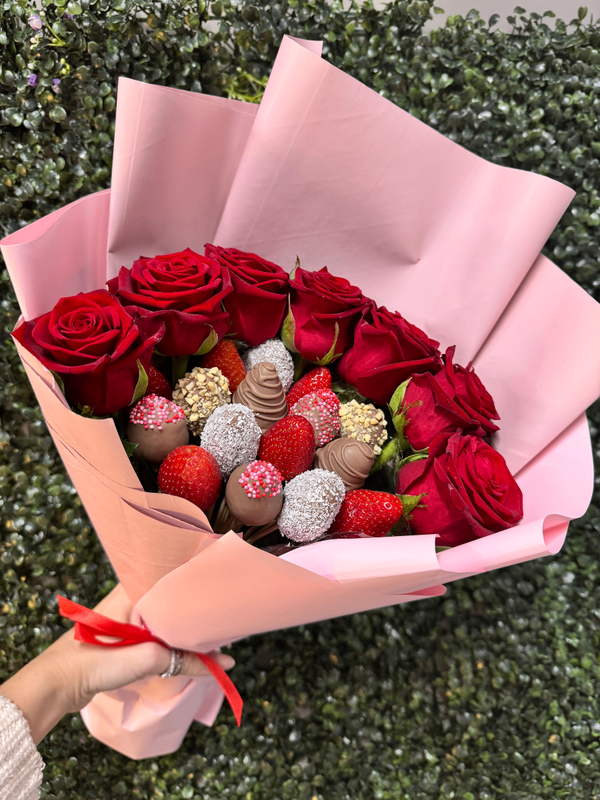 Клубничный букет «Любимка», стандартный