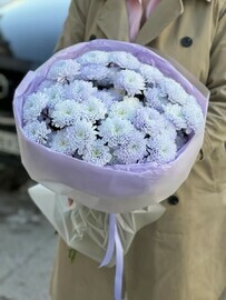Букет из 5ти кустовых хризантем