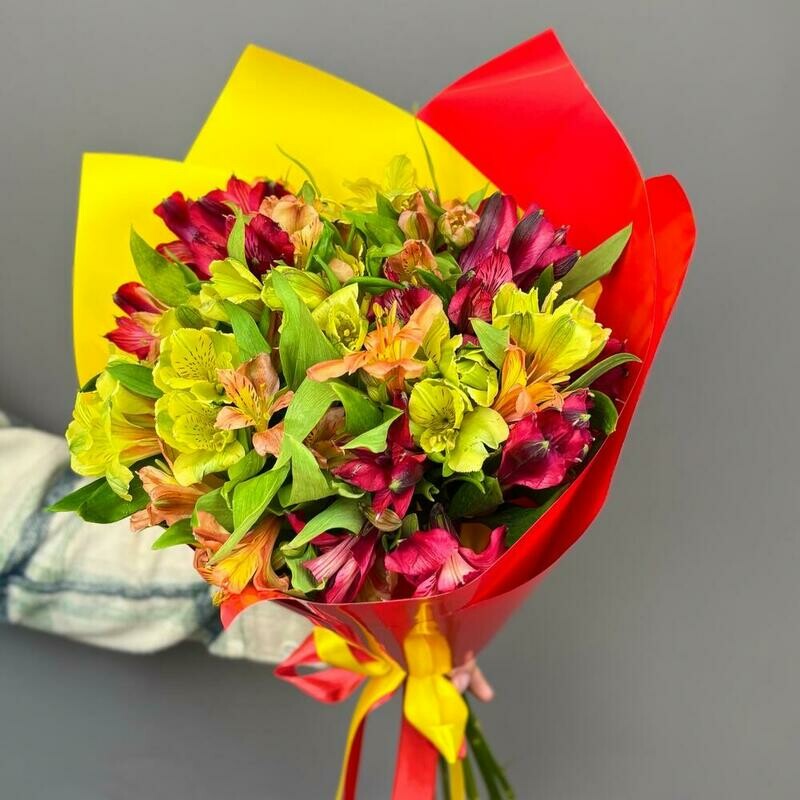 11 пестрых альстромерий, стандартный