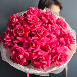 Buket "Frantcuzskie malinovie rozi"