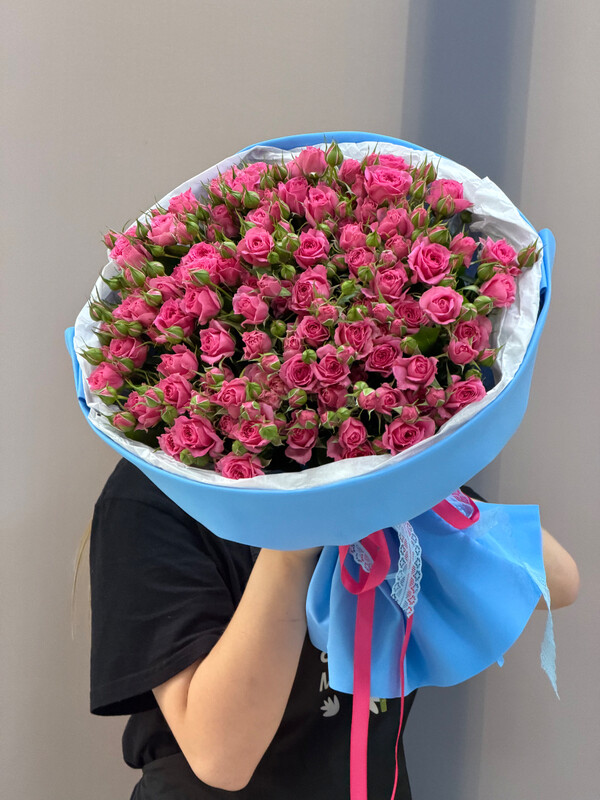 Buket iz 25 rozi Pink, standart