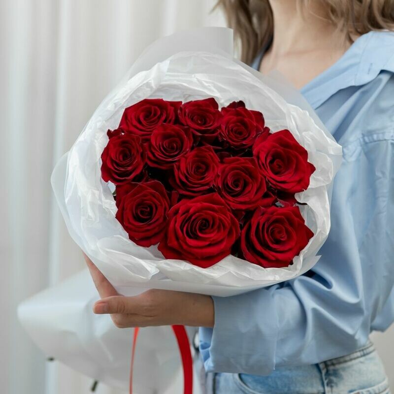 Rozi krasnie 11 sht (60sm), rozi krasnie 11 sht (60sm)