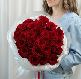 Rozi krasnie 25 sht (60sm)