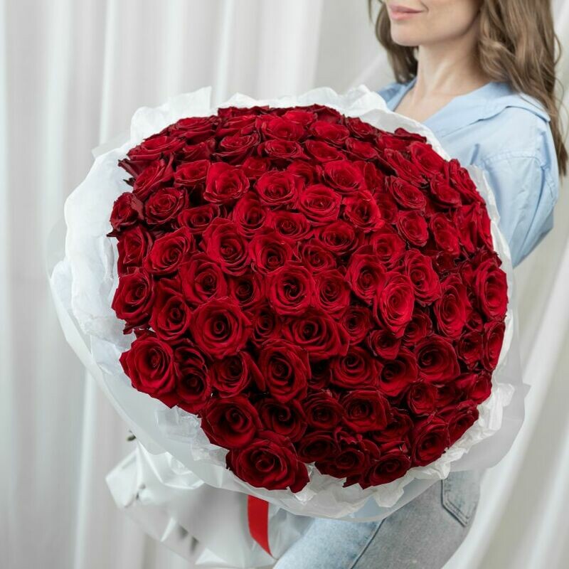 Rozi krasnie 101 sht (60sm), rozi krasnie 101 sht (60sm)