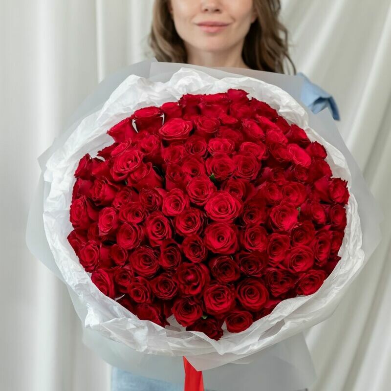 101 Krasnaya roza Kenii (40sm), 101 krasnaya roza kenii (40sm)