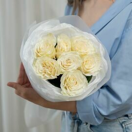 Rozi belie 7 sht (60 sm)