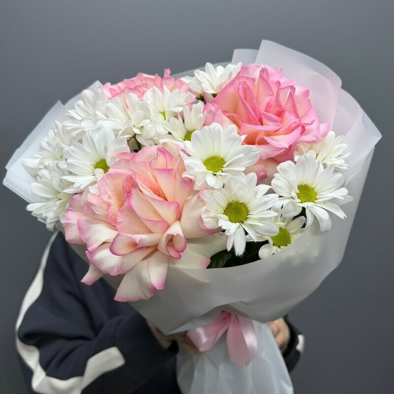 Chrysanthemum with French rose, standart