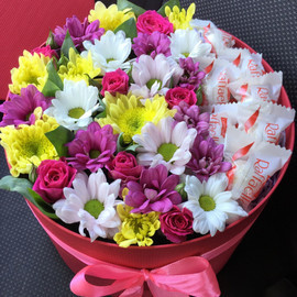 Цветы с рафаэлло