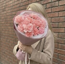 MONO buket iz rozovih diantusov