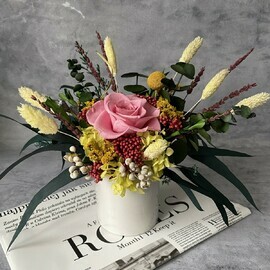 YArkaya stabilizirovannaya kompozitciya s rozovoj rozoj