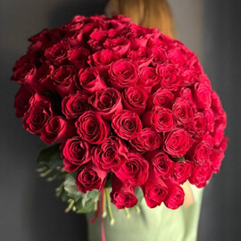 Passion Bouquet/Kenyan roses/Ufa Flowers/Ufa delivery