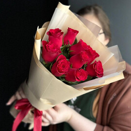 Compliment bouquet "Just like that"/Kenyan roses/Ufa flowers/Ufa delivery
