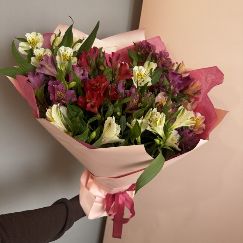 Букет из альстромерий , букет из альстромерий