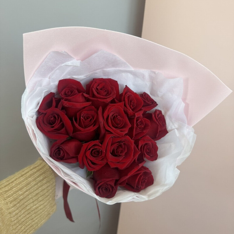 Букет из красных роз , букет из роз 