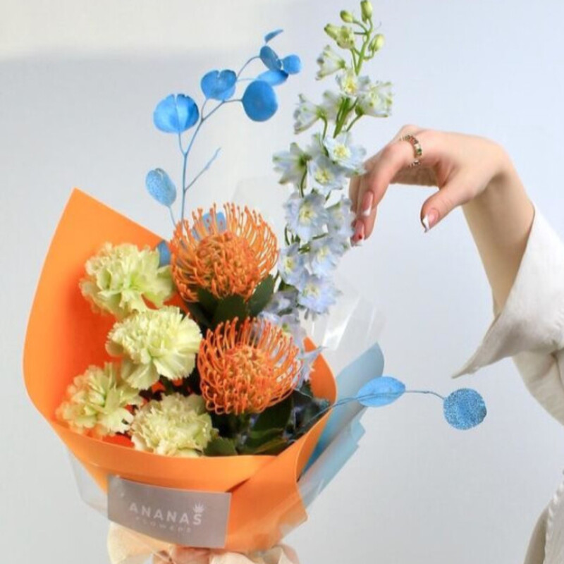 Avtorskij buket s nutanom «Oj, vsyo», standart