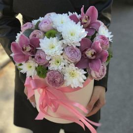 Хризантемы и Орхидея