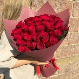 Букет из 35 роз Кения 50 см