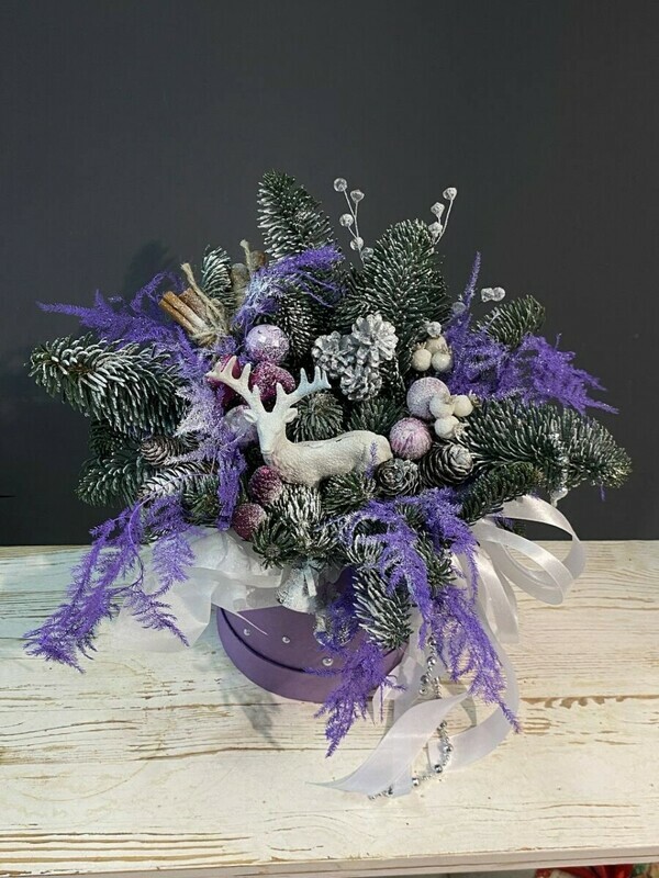 Новогодняя композиция из нобилиса, стандартный