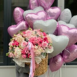 Премиум набор шары и цветы
