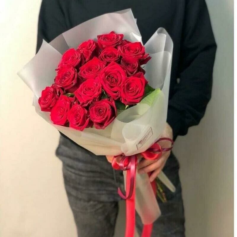 Buket s krasnimi rozami, buket s krasnimi rozami