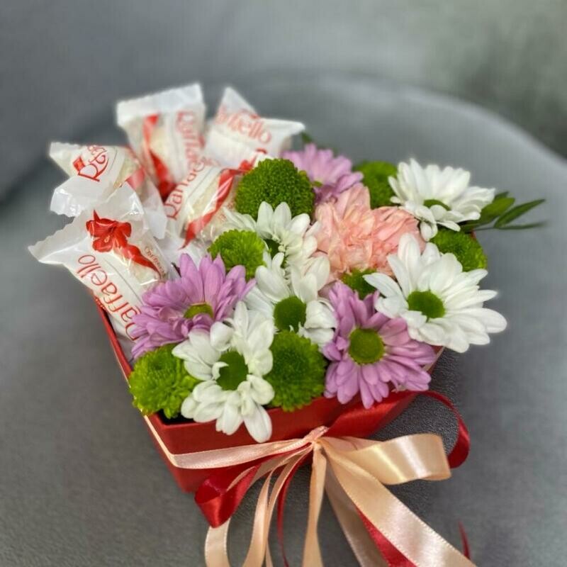 Сердце с рафаэлло, уменьшенный