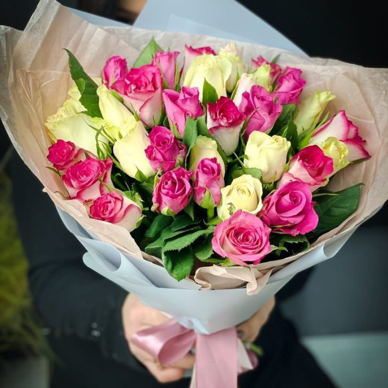 Букет из 21 розы, стандартный