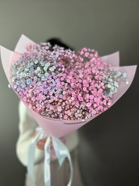 Buket iz raduzhnoj gipsofili