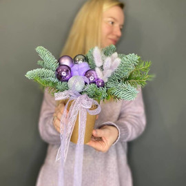 Новогодняя композиция в стаканчике