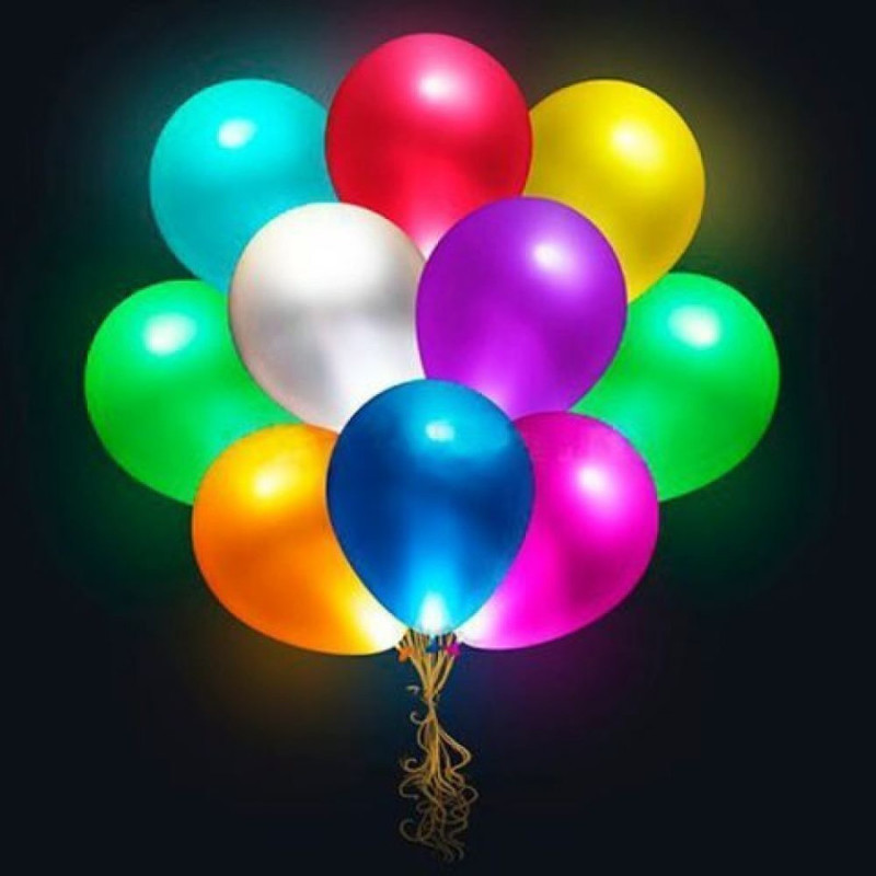 Multi-colored gel balloons, standart