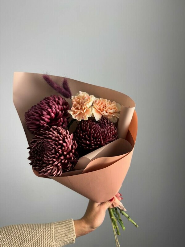 Букет из хризантем «Марсель», уменьшенный