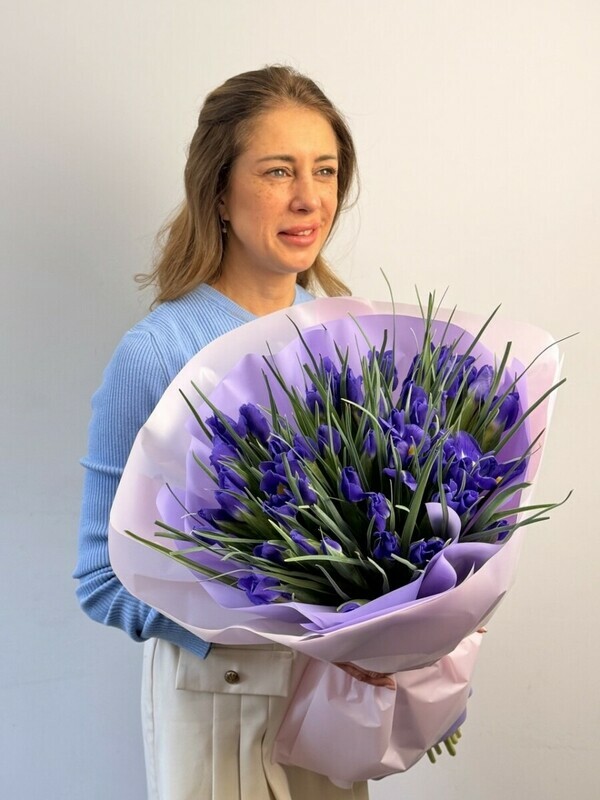 Buket 51 iris, iris 51 sht