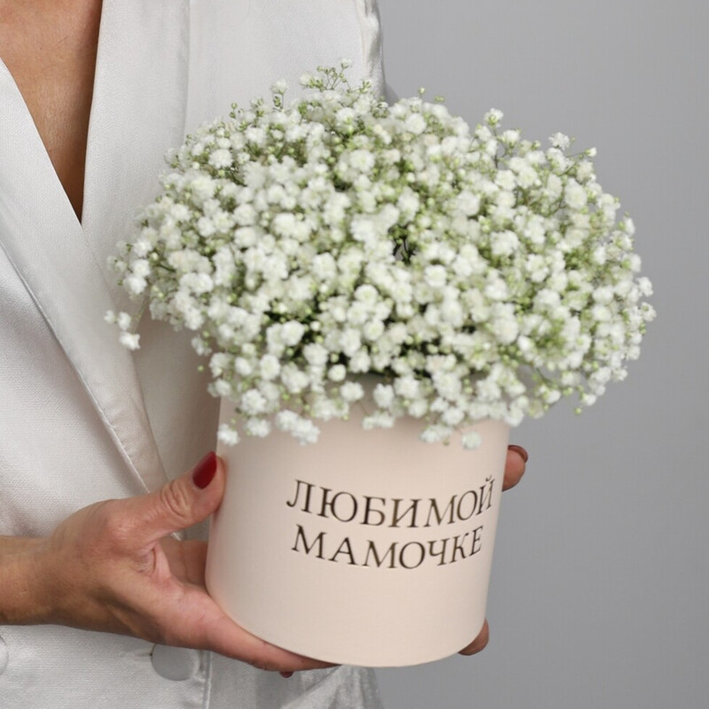 Композиция из гипсофилы «Ангел», гипсофила 3 шт