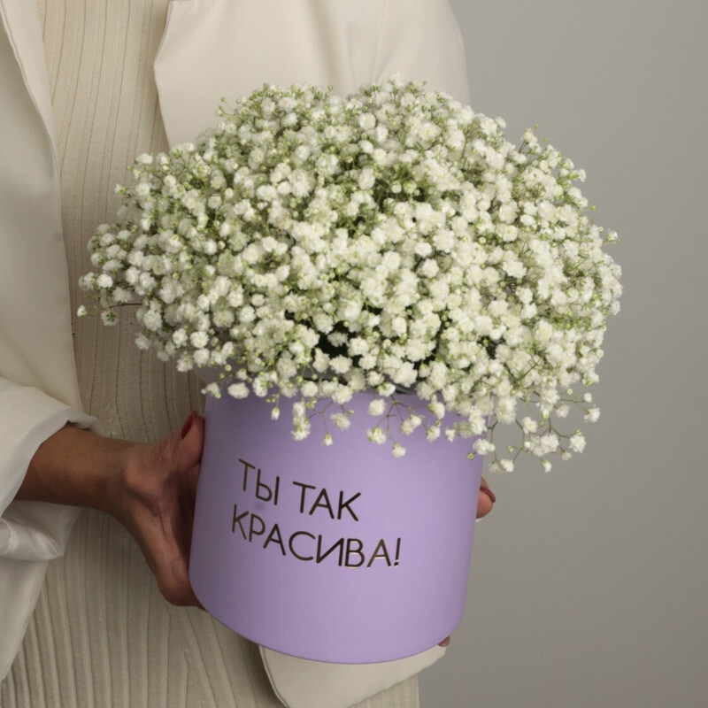 Композиция из воздушной гипсофилы, гипсофила 4шт.