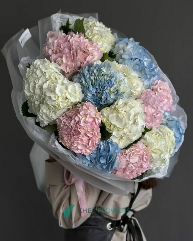 Большой букет гортензий, стандартный
