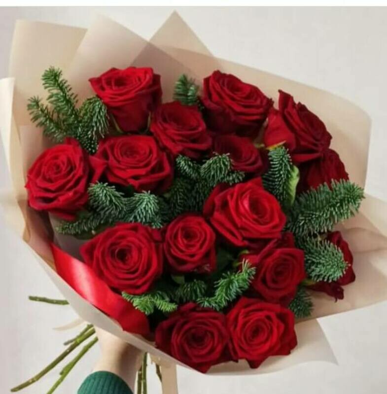 букет на новый год, стандартный