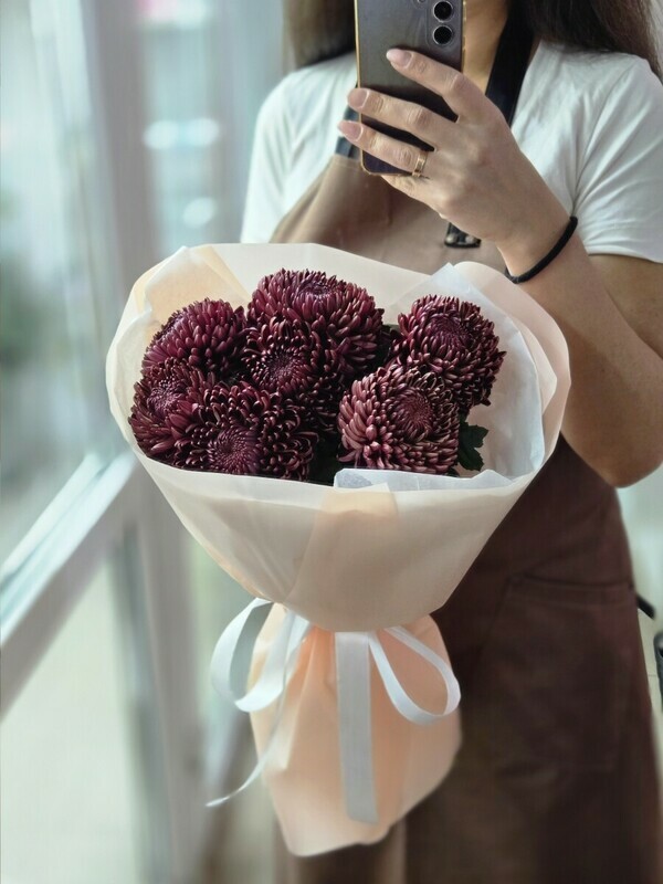 Хризантема бигуди , 7 хризантема 