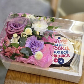 Бенто и цветы маме