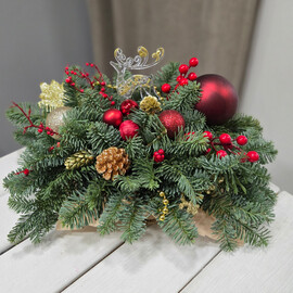 Новогодняя композиция на стол